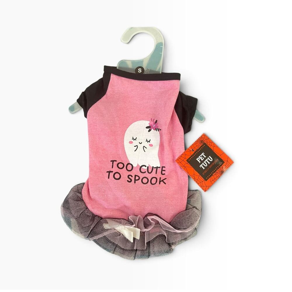 NWT Halloween Small Dog Puppy Tutu Ghost Dress Costume
